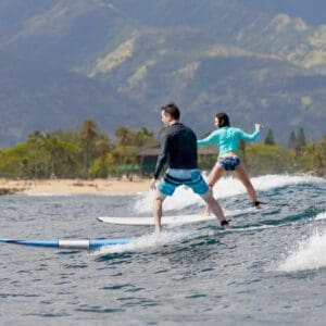 2 Surfers. Private Holoholo" Surf Lesson"