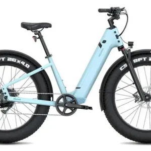 Electric bike parked near Maui beach shore
