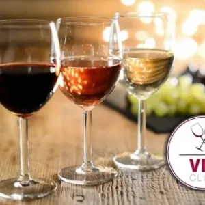 Wine tasting with OENO logo glasses and bottle