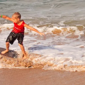 Skimboard rental service for island adventures