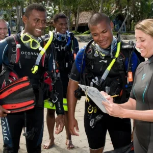 Training to become a certified PADI Divemaster diver