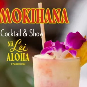 Guests enjoying cocktails during the Nā Lei Aloha show
