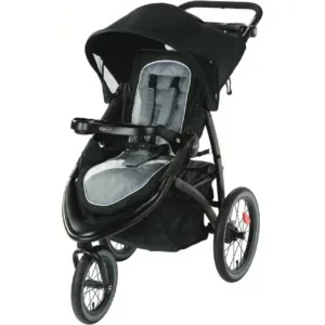 Single stroller parked near tropical island tour location