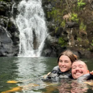 Private island tour with waterfall and scenic views