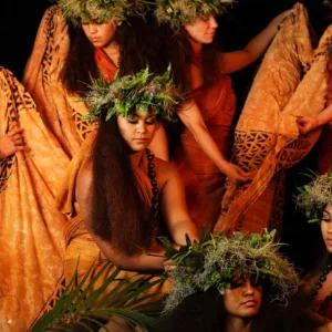 Traditional Hawaiian luau feast with cultural performances