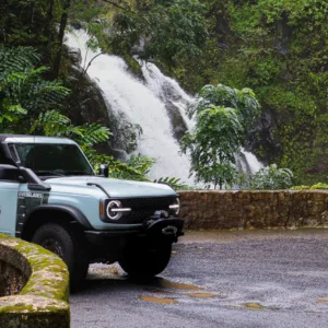 Bronco vehicle heading out for Hana round trip