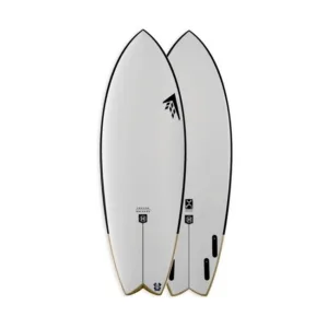 5 foot 11 inch seaside helium surfboard on sand