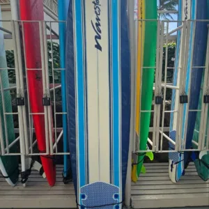 Soft 8ft surfboard ready for rental