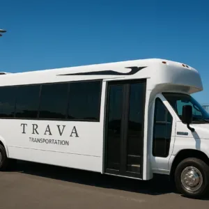 Shuttle bus waiting at Ko Olina resort hotel