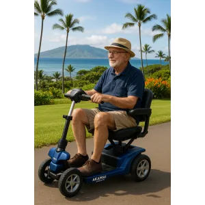 Heavy duty mobility scooter with sturdy frame
