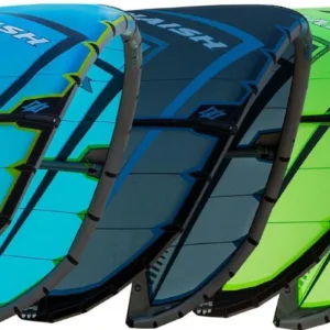Kite surfer preparing equipment on Hawaiian beach