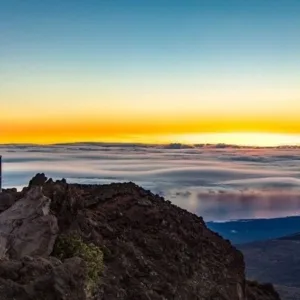 Sunrise view from Haleakalā National Park lookout