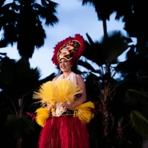 Chief Sielu leading Royal Experience luau ceremony
