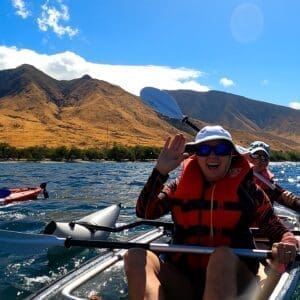 Clear Kayak with Pontoons + Snorkel Tour