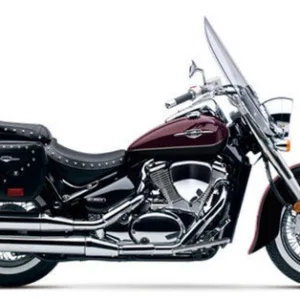Suzuki Boulevard C50T cruiser motorcycle on open road
