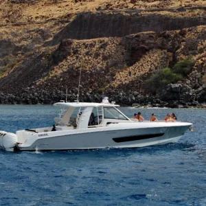 Luxury cruise enjoying Maui ocean and whale watching