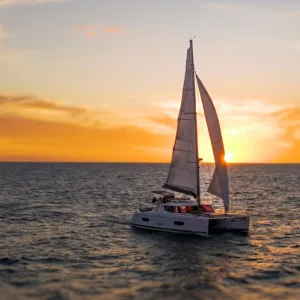 Small group enjoying an eight hour cruise near Waikiki