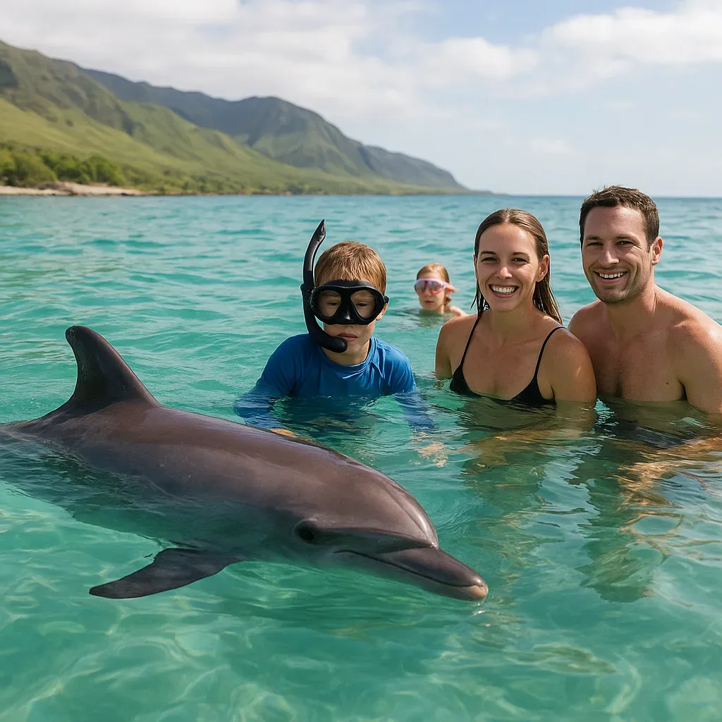 dolphin swim on Oahu