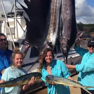 Fishing charter boat ready for guests in Kauai