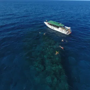 Private charter vessel cruising near Kaanapali Beach
