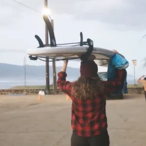 Surfboards and beach chairs available for rent