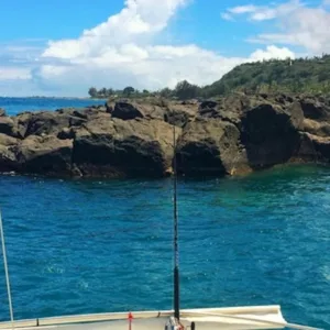 Guests snorkeling near coral reefs on North Shore