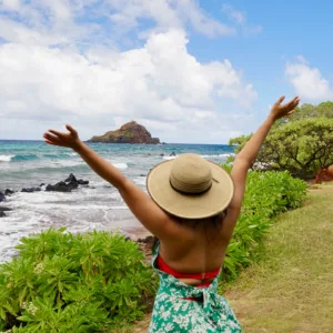 Luxury private vehicle touring scenic Hana route