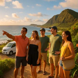 Couple on a private two-person tour in Hawaii